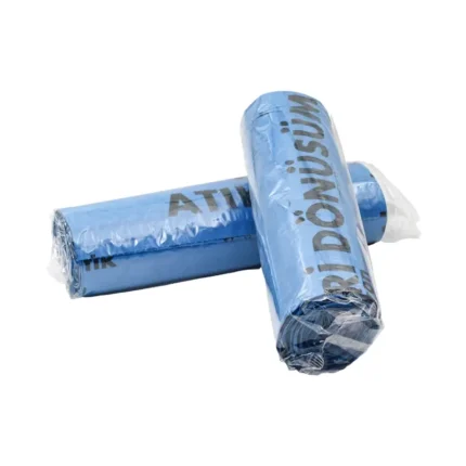 Kazanç Geri Dönüşüm Atık Baskılı 810 Gr Mavi Çöp Poşeti 80x110 E586